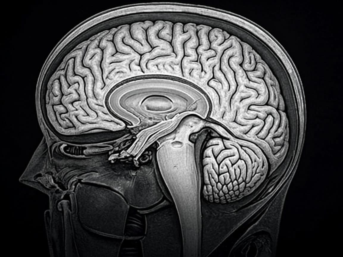 Ilustração de neurociência e oração
